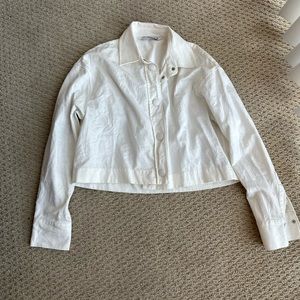 White Cropped Shirt/Jacket